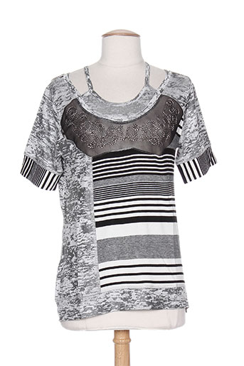 couleur d'ivoire t-shirts / tops femme de couleur gris