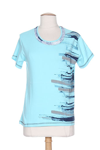 couleur d'ivoire t-shirts / tops femme de couleur bleu