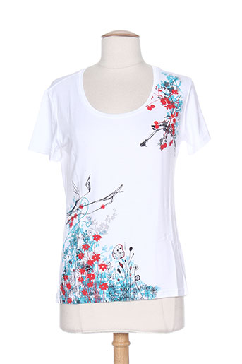 couleur d'ivoire t-shirts / tops femme de couleur blanc