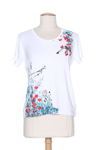 couleur d'ivoire t-shirts / tops femme de couleur blanc