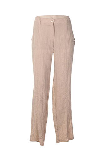 jean gabriel pantalons femme de couleur beige