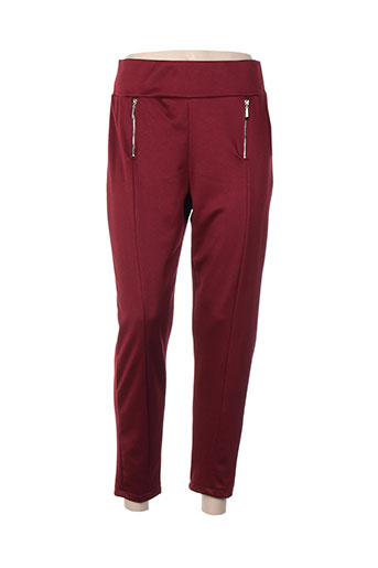 piment rouge pantalons femme de couleur rouge