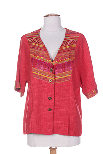charles lorens vestes femme de couleur rouge
