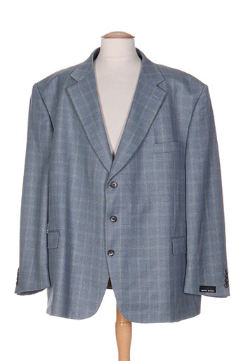 griffe noire vestes homme de couleur bleu