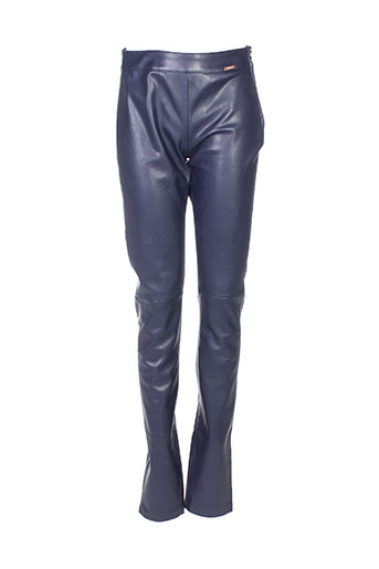 guess pantalons femme de couleur bleu