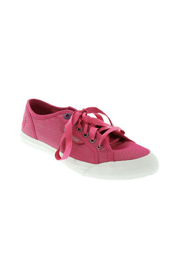 le et coq et sportif baskets femme de couleur rose