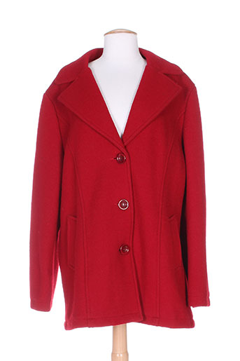 look here manteaux femme de couleur rouge