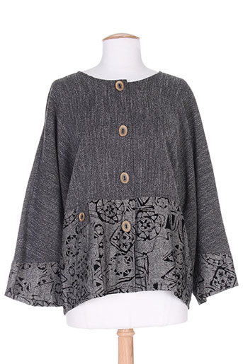 pomme rouge vestes femme de couleur gris