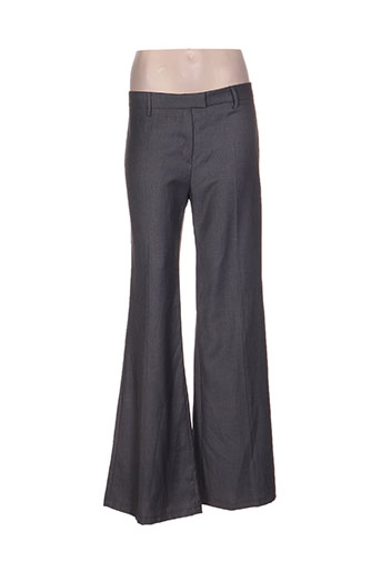 bel air pantalons femme de couleur gris