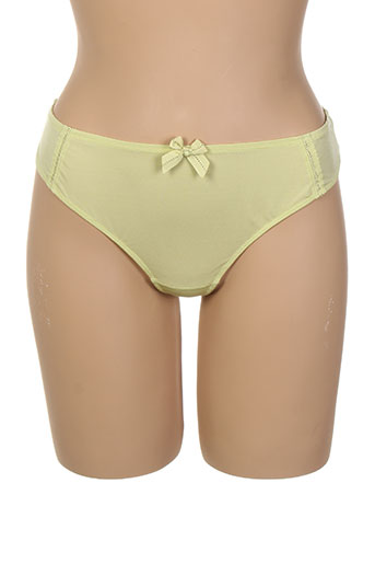 barbara lingerie femme de couleur jaune