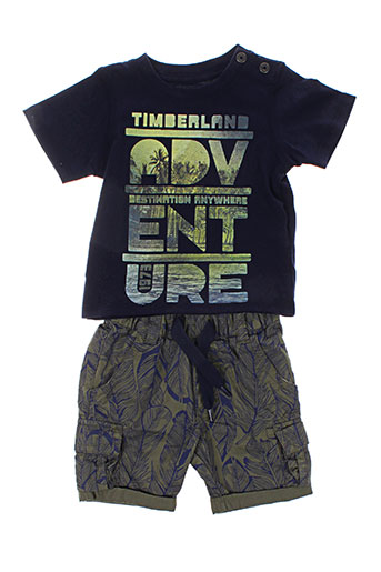 timberland ensemble garçon de couleur bleu