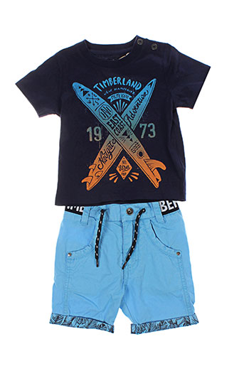 timberland ensemble garçon de couleur bleu
