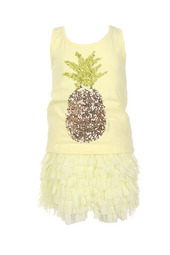 elisabeth puig ensemble fille de couleur jaune
