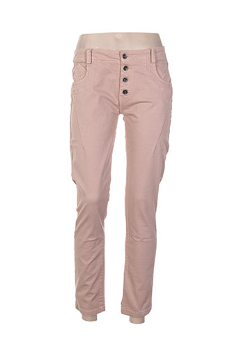 pako litto pantalons femme de couleur rose