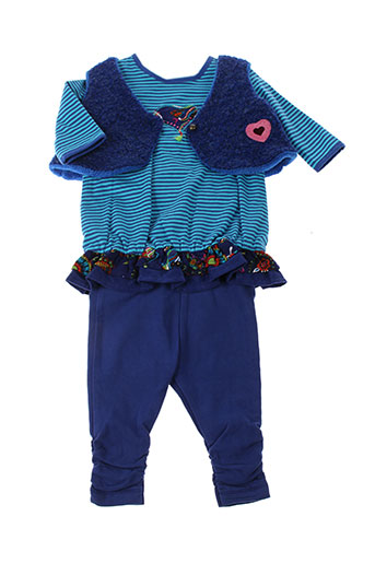 tapioca ensemble fille de couleur bleu