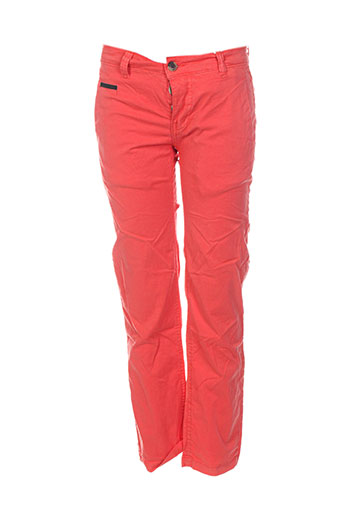 biaggio pantalons garçon de couleur rouge