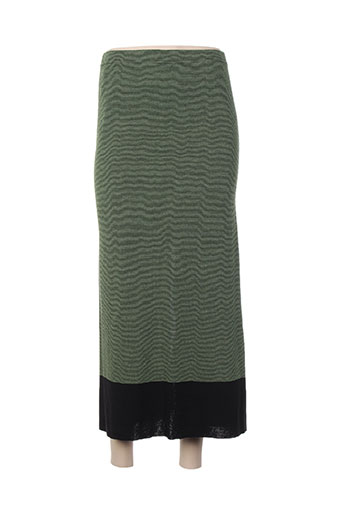 think chic jupes femme de couleur vert