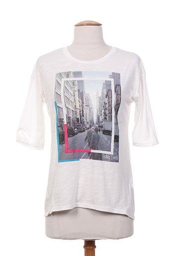 teddy smith t-shirts garçon de couleur blanc