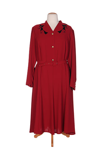 francoise de france robes femme de couleur rouge