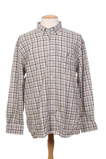 gant chemises homme de couleur beige