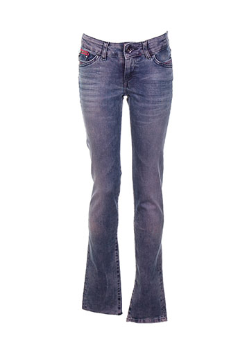teddy smith jeans fille de couleur bleu