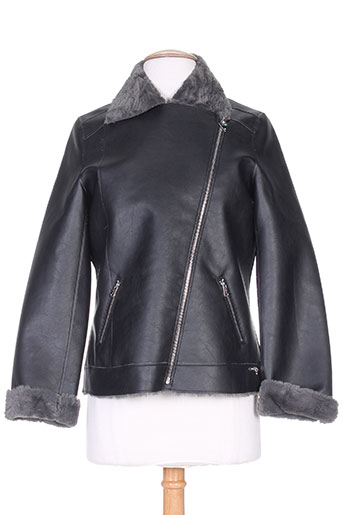 guess vestes fille de couleur noir