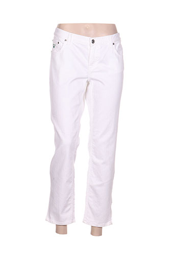 gant jeans femme de couleur blanc