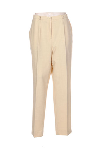 robell pantalons femme de couleur jaune