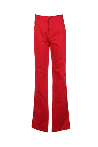 cyrillus pantalons garçon de couleur rouge