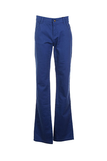 cyrillus pantalons garçon de couleur bleu