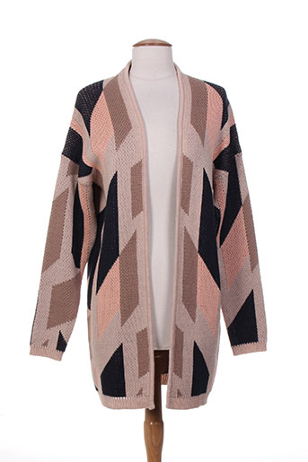 ichi gilets femme de couleur beige