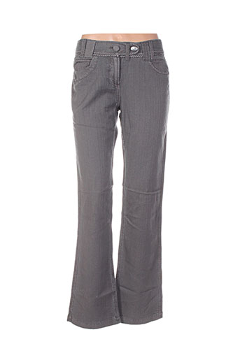 double one peace pantalons femme de couleur gris