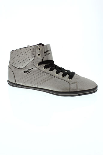 pepe jeans chaussures homme de couleur gris