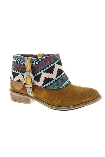 pepe jeans chaussures fille de couleur marron
