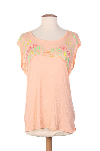 vila t-shirts femme de couleur orange