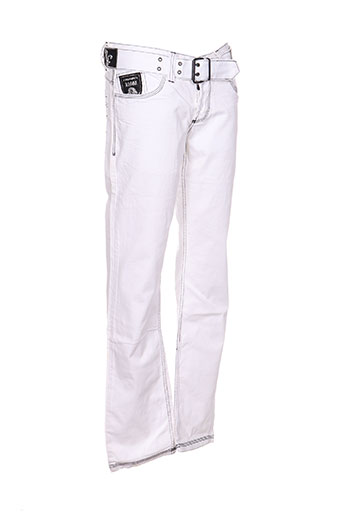 kingz jeans homme de couleur blanc