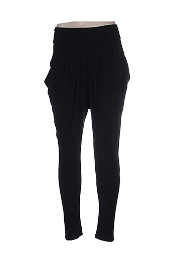 jus d'orange pantalons femme de couleur noir