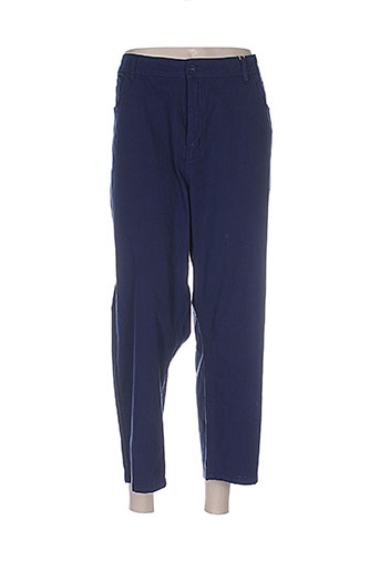 quatre vingt jours pantacourts femme de couleur bleu