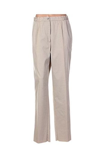 maryvet pantalons femme de couleur beige