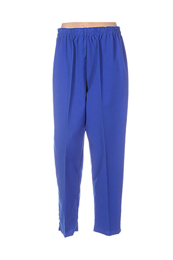 deca pantalons femme de couleur bleu