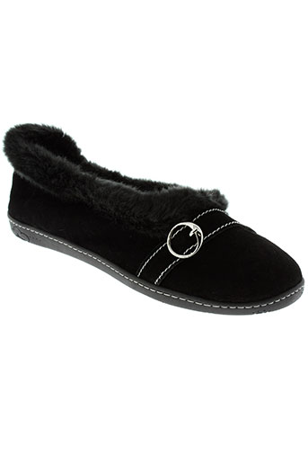 isotoner chaussures femme de couleur noir