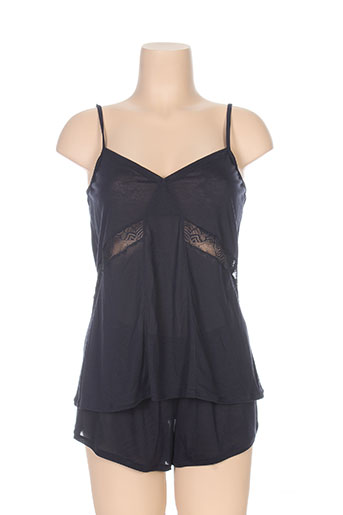 hanro lingerie femme de couleur noir