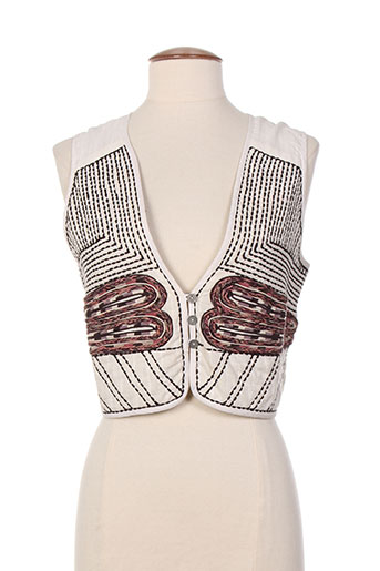 nü vestes femme de couleur beige