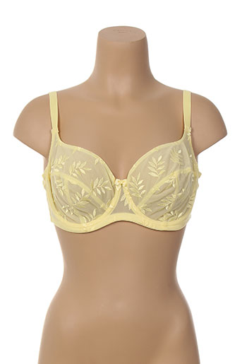 panache lingerie femme de couleur jaune
