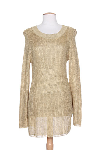 femmes je vous aime pulls femme de couleur beige