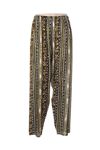 atlanta pantalons femme de couleur vert