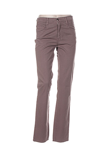 waltron pantalons femme de couleur marron