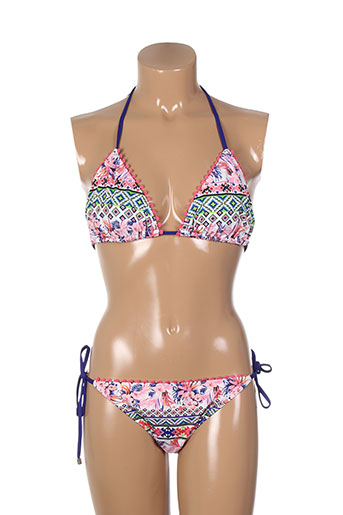kiwi maillots de bain femme de couleur rose