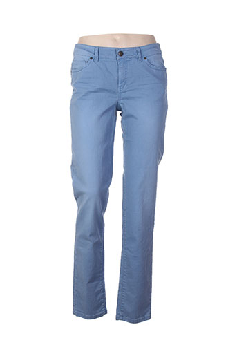 ikks jeans femme de couleur bleu