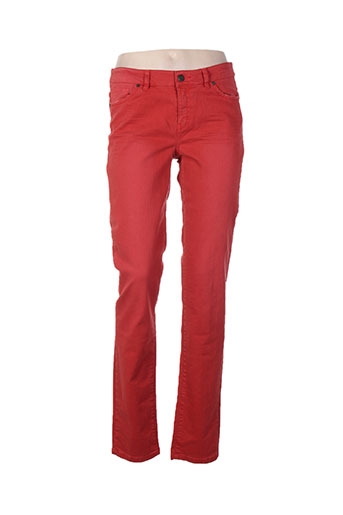 ikks jeans femme de couleur rouge